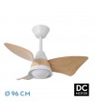 Ventilador de Techo JAGUAR Blanco DC 30W 3000Lm 3 Aspas Haya CCT