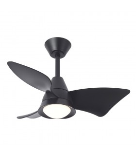 Ventilador de Techo JAGUAR Negro DC 30W 3000Lm 3 Aspas Negro CCT