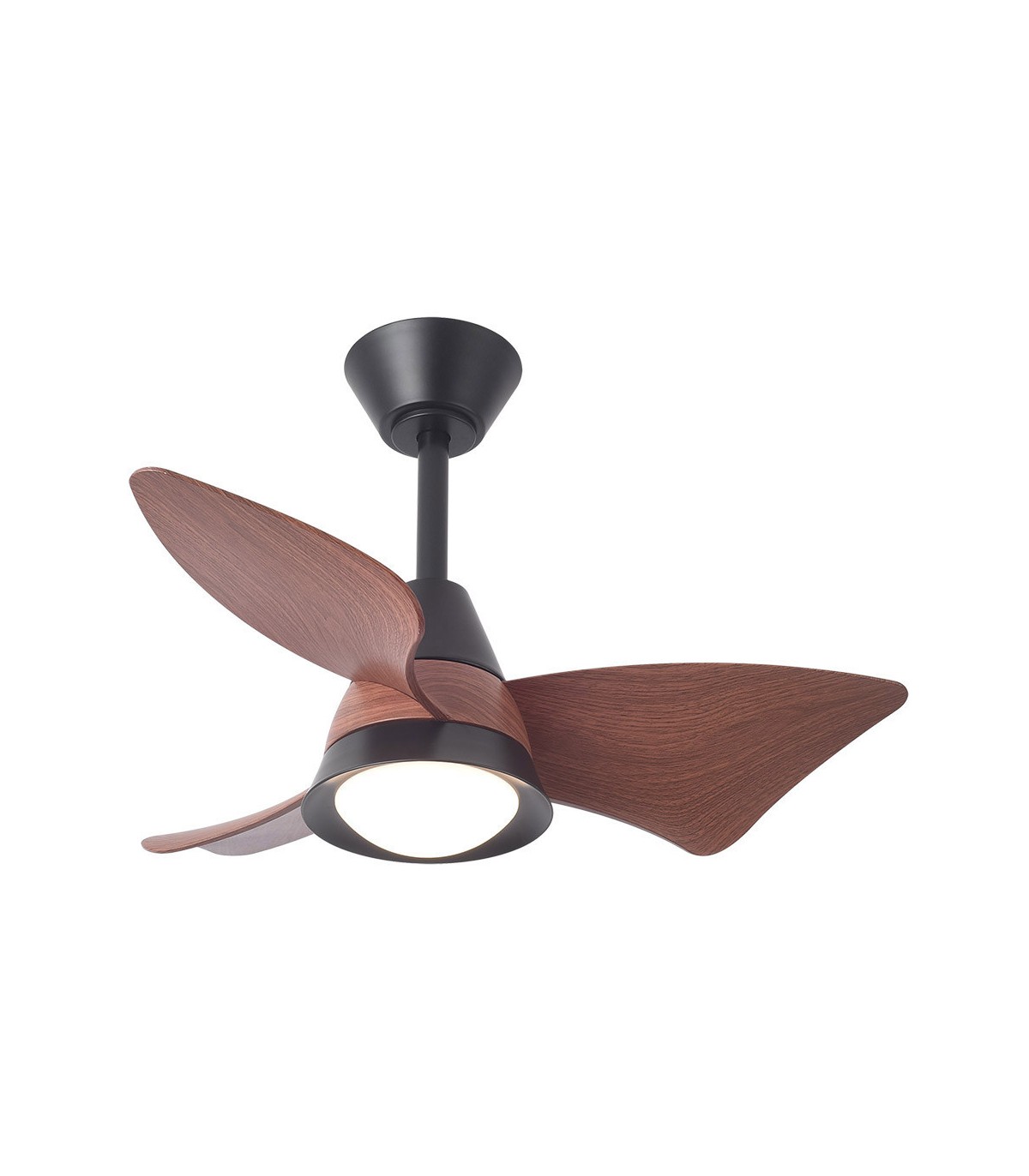 Ventilador de Techo JAGUAR Negro DC 30W 3000Lm 3 Aspas Roble CCT