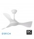 Ventilador de Techo CAIMAN Blanco DC 36W 3600Lm 3 Aspas Blanco CCT