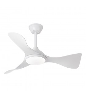 Ventilador de Techo CAIMAN Blanco DC 36W 3600Lm 3 Aspas Blanco CCT