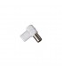 Conector macho TV acodado