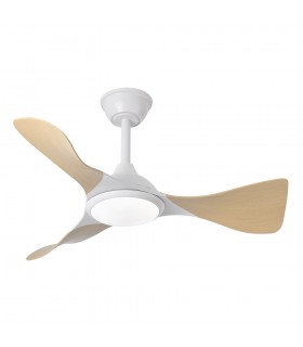 Ventilador de Techo CAIMAN Blanco DC 36W 3600Lm 3 Aspas Haya CCT