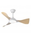 Ventilador de Techo CAIMAN Blanco DC 36W 3600Lm 3 Aspas Haya CCT