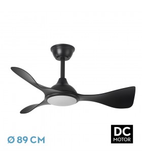 Ventilador de Techo CAIMAN Negro DC 36W 3600Lm 3 Aspas Negro CCT