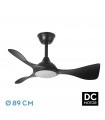Ventilador de Techo CAIMAN Negro DC 36W 3600Lm 3 Aspas Negro CCT