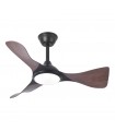 Ventilador de Techo CAIMAN Negro DC 36W 3600Lm 3 Aspas Roble CCT