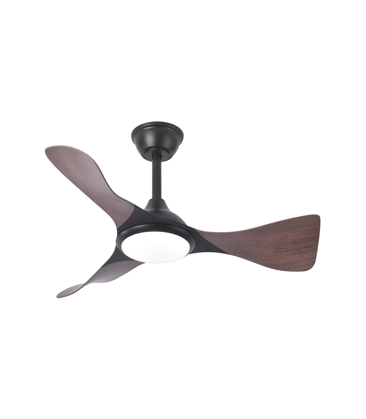 Ventilador de Techo CAIMAN Negro DC 36W 3600Lm 3 Aspas Roble CCT