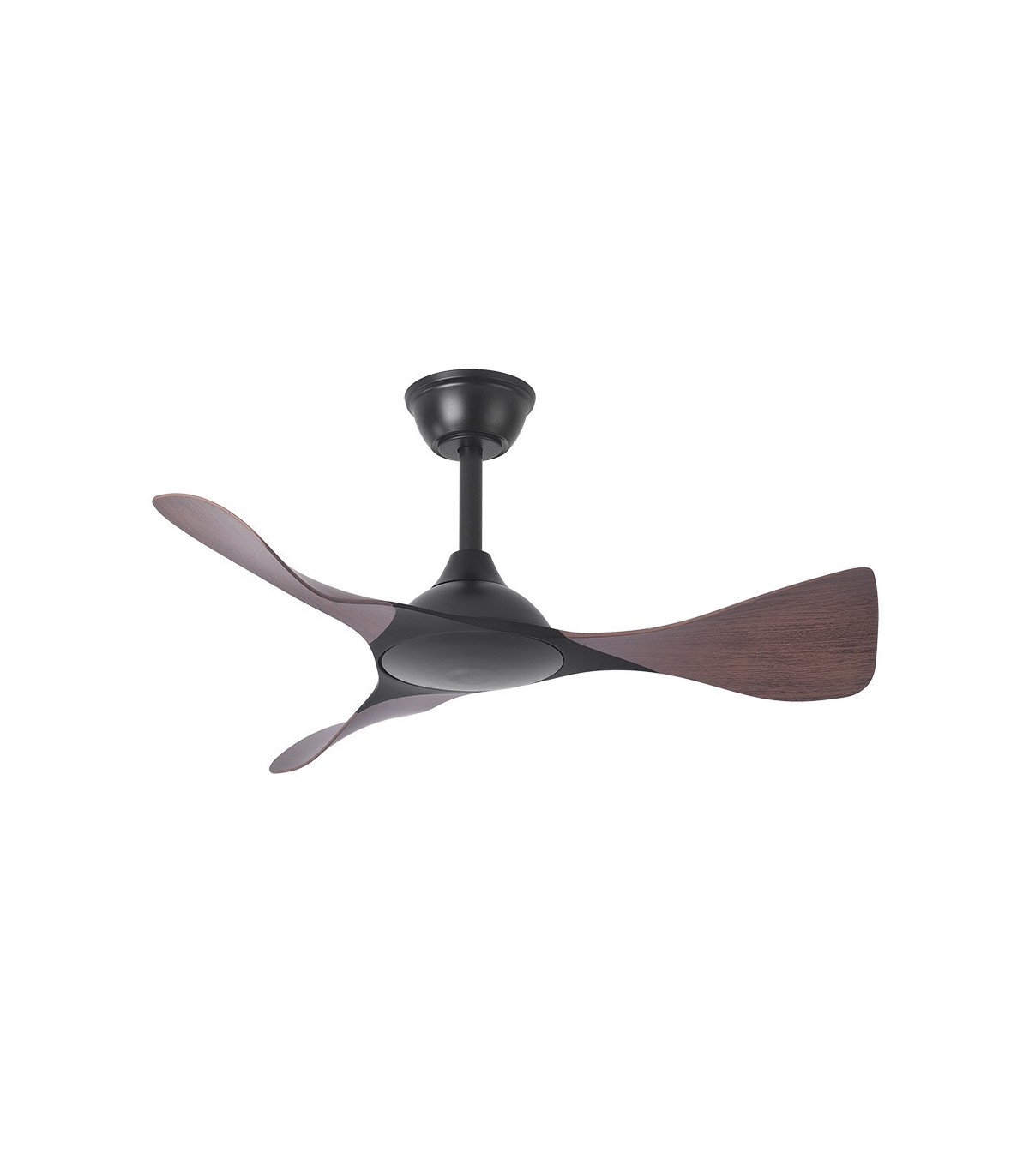 Ventilador de Techo CAIMAN Negro DC 36W 3600Lm 3 Aspas Roble CCT