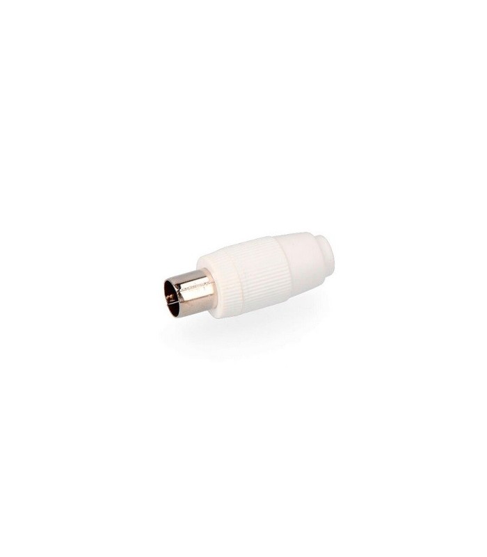Conector macho TV recto