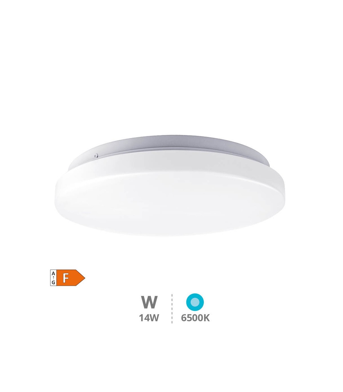 Plafón Superficie ELDA 14W 1380Lm Redondo