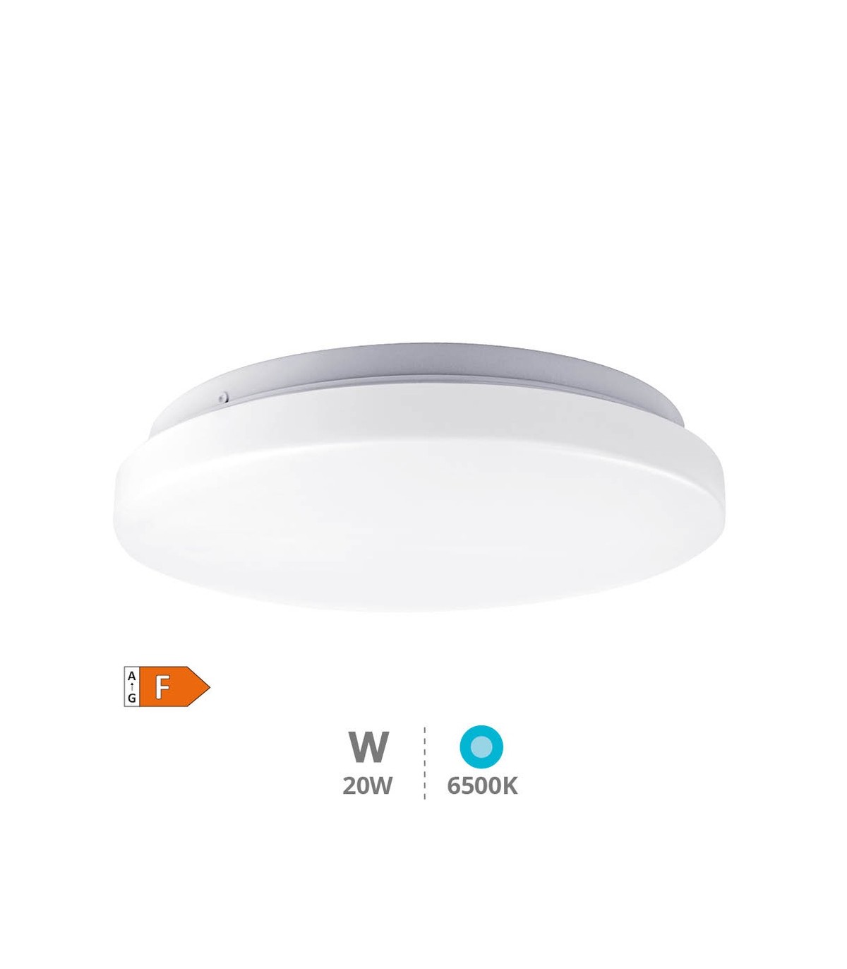 Plafón Superficie ELDA 20W 2050Lm Redondo