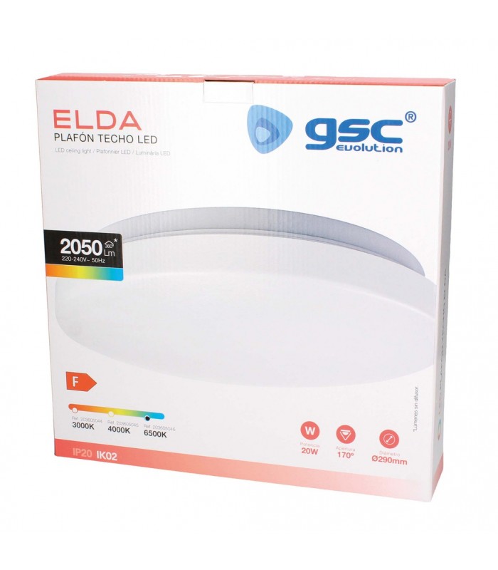 Plafón Superficie ELDA 20W 2050Lm Redondo