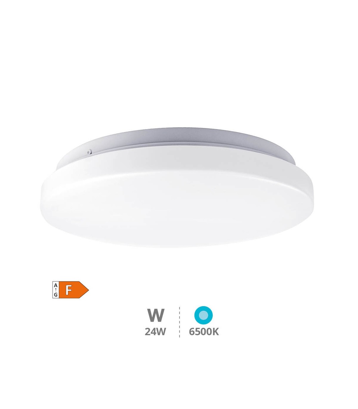 Plafón Superficie ELDA 24W 2500Lm Redondo