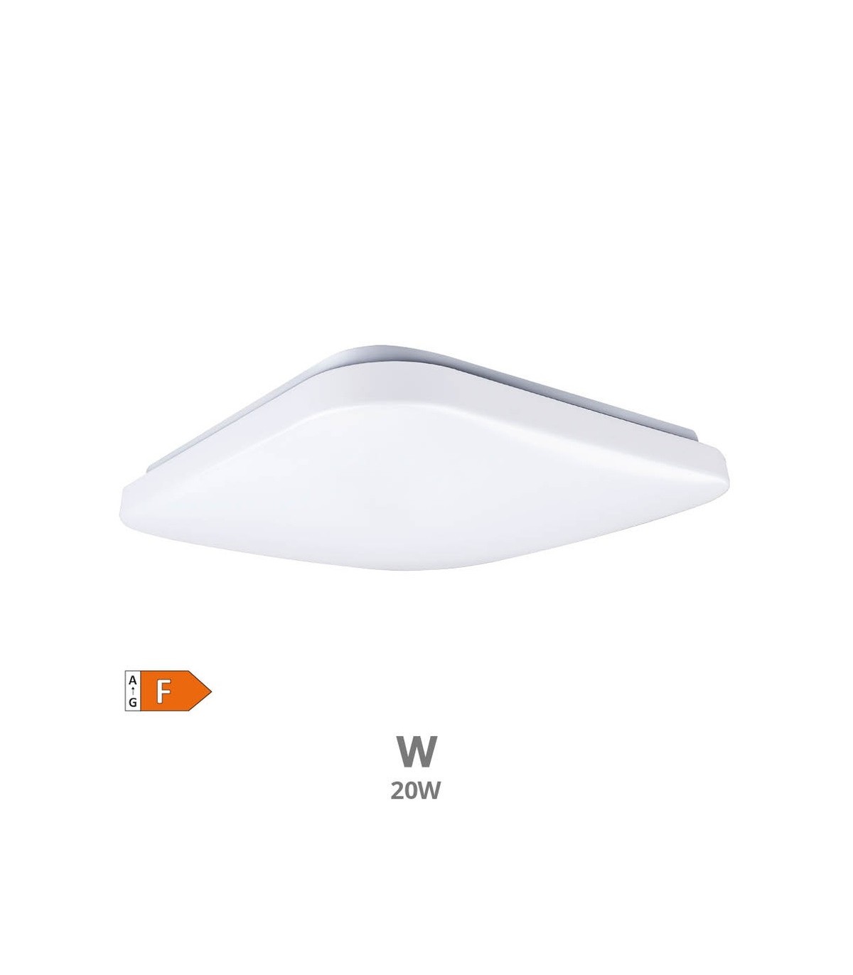 Plafón Superficie BOGEN 20W 2050Lm Cuadrado