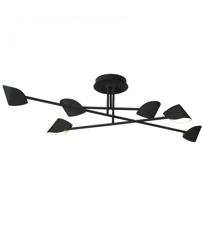 Plafón CAPUCCINA 44.5W 3550Lm Negro