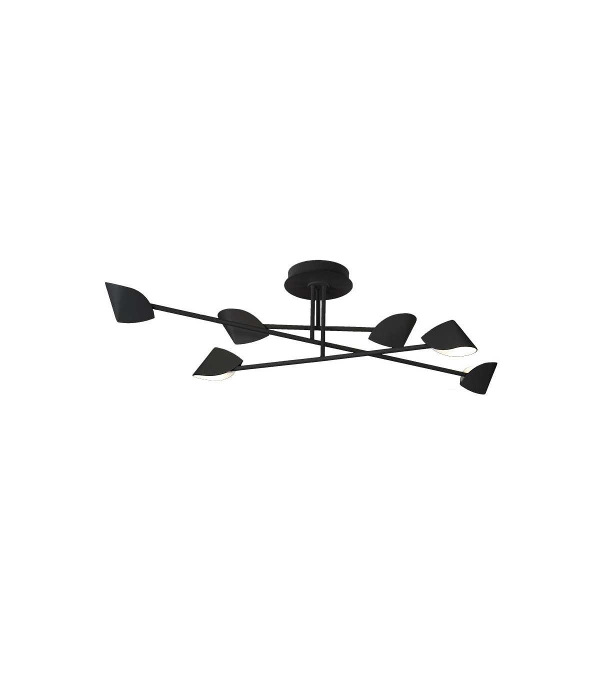 Plafón CAPUCCINA 44.5W 3550Lm Negro