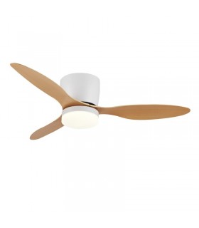 Ventilador de Techo EMILY-L Blanco APP DC 18W 1800Lm 3 Aspas Haya CCT