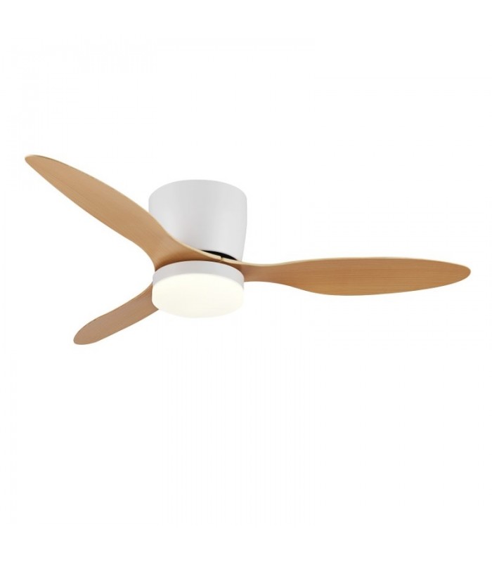 Ventilador de Techo EMILY-L Blanco APP DC 18W 1800Lm 3 Aspas Haya CCT