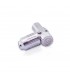 Conector macho TV acodado metálico