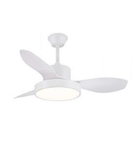 Ventilador de Techo GINNA-S Blanco APP DC 36W 3000Lm 3 Aspas Blanco CCT
