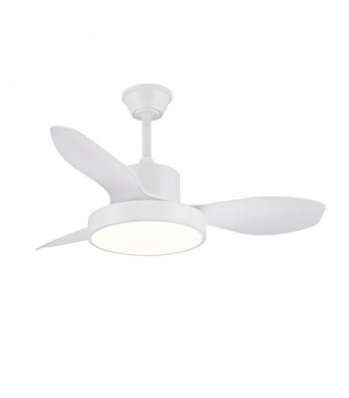 Ventilador de Techo GINNA-S Blanco APP DC 36W 3000Lm 3 Aspas Blanco CCT