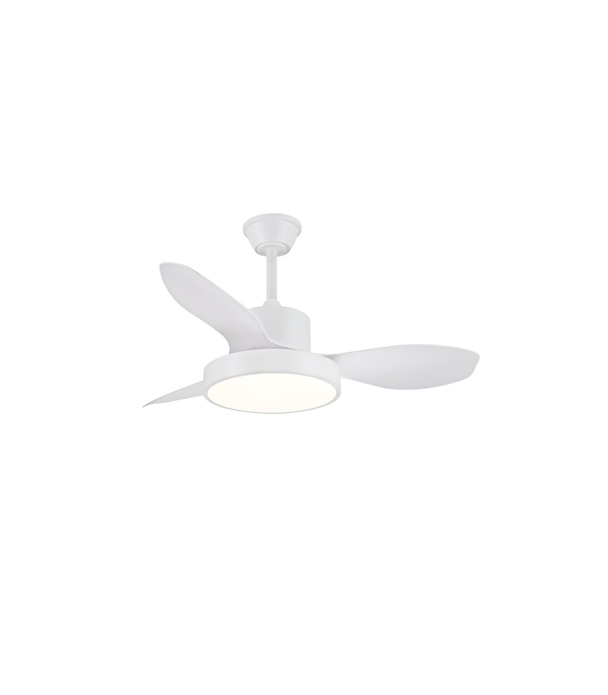 Ventilador de Techo GINNA-S Blanco APP DC 36W 3000Lm 3 Aspas Blanco CCT