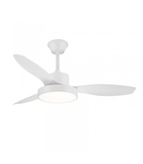 Ventilador de Techo GINNA-XL Blanco APP DC 36W 3000Lm 3 Aspas Blanco CCT