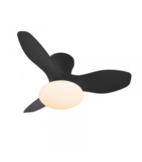 Ventilador de Techo TULIP Negro APP DC 36W 3000Lm 3 Aspas Negro CCT