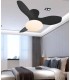 Ventilador de Techo TULIP Negro APP DC 36W 3000Lm 3 Aspas Negro CCT