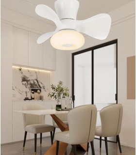 Ventilador de Techo DUBI Blanco APP DC 36W 3000Lm 3 Aspas CCT