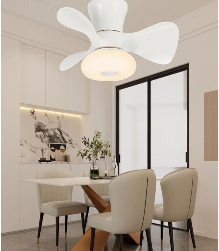 Ventilador de Techo DUBI Blanco APP DC 36W 3000Lm 3 Aspas CCT