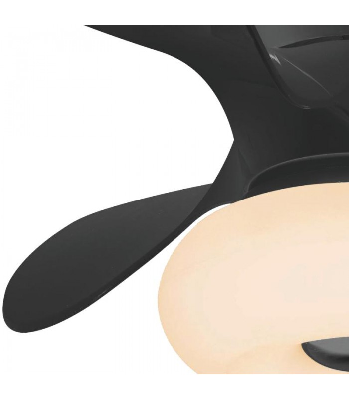 Ventilador de Techo DUBI Negro APP DC 36W 3000Lm 3 Aspas CCT