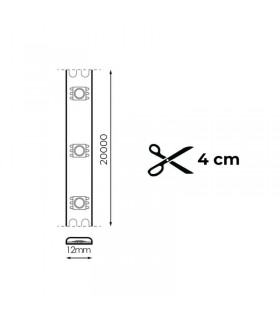 Tira Flexible Led 12W 1200Lm/M 120Led/m IP65 DC24V -20 Metros-