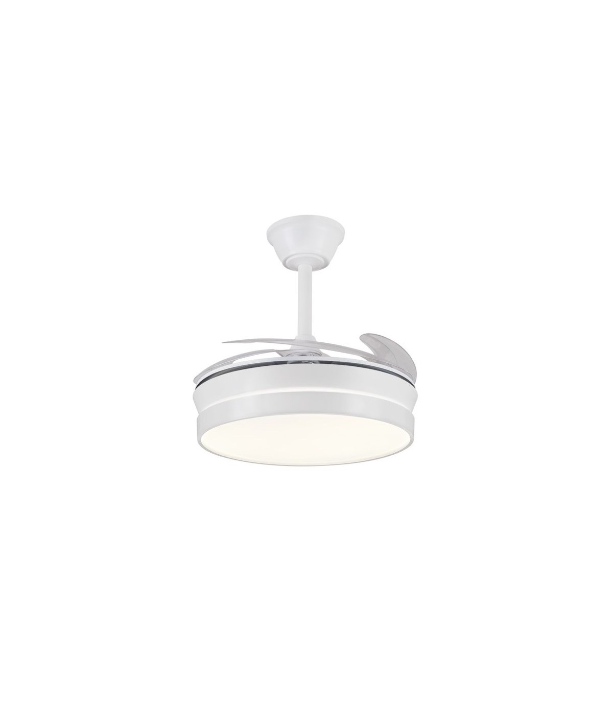 Ventilador de Techo FIONA-S Blanco APP DC 48W 4800Lm 4 Aspas CCT
