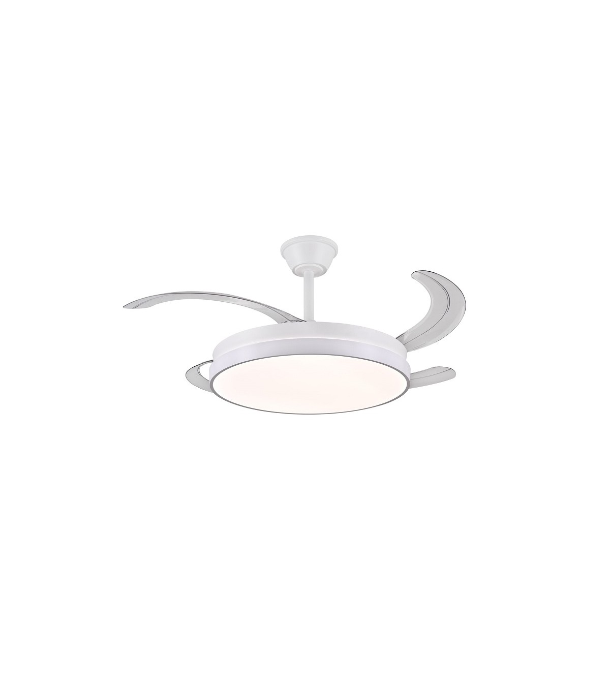Ventilador de Techo FIONA-S Blanco APP DC 48W 4800Lm 4 Aspas CCT