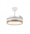 Ventilador de Techo FIONA-S Blanco/Haya APP DC 48W 4800Lm 4 Aspas CCT