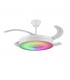 Ventilador LED ALTHEA-S musica APP DC 72W 4 aspas 7200Lm Blanco RGB+CCT