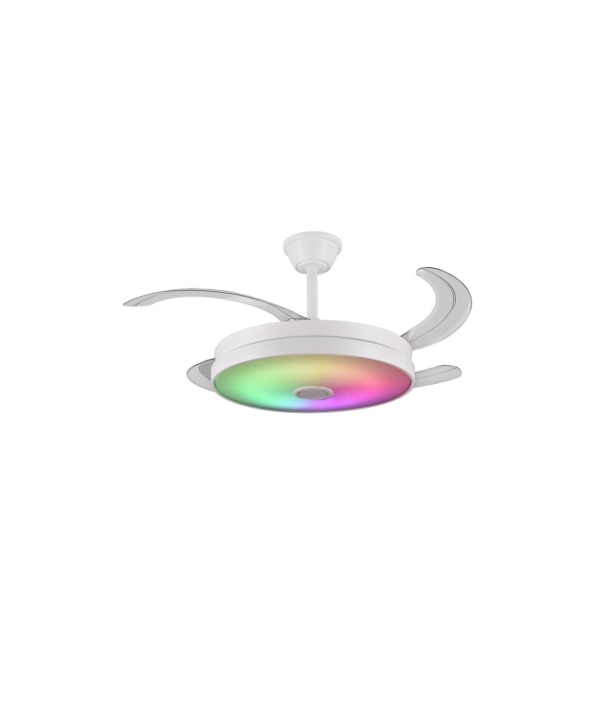 Ventilador LED ALTHEA-S musica APP DC 72W 4 aspas 7200Lm Blanco RGB+CCT