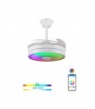 Ventilador LED ALTHEA-S musica APP DC 72W 4 aspas 7200Lm Blanco RGB+CCT