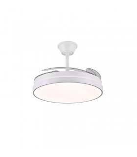 Ventilador de Techo FIONA-L Blanco APP DC 72W 7200Lm 4 Aspas CCT