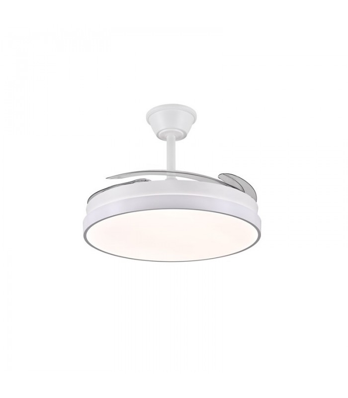 Ventilador de Techo FIONA-L Blanco APP DC 72W 7200Lm 4 Aspas CCT
