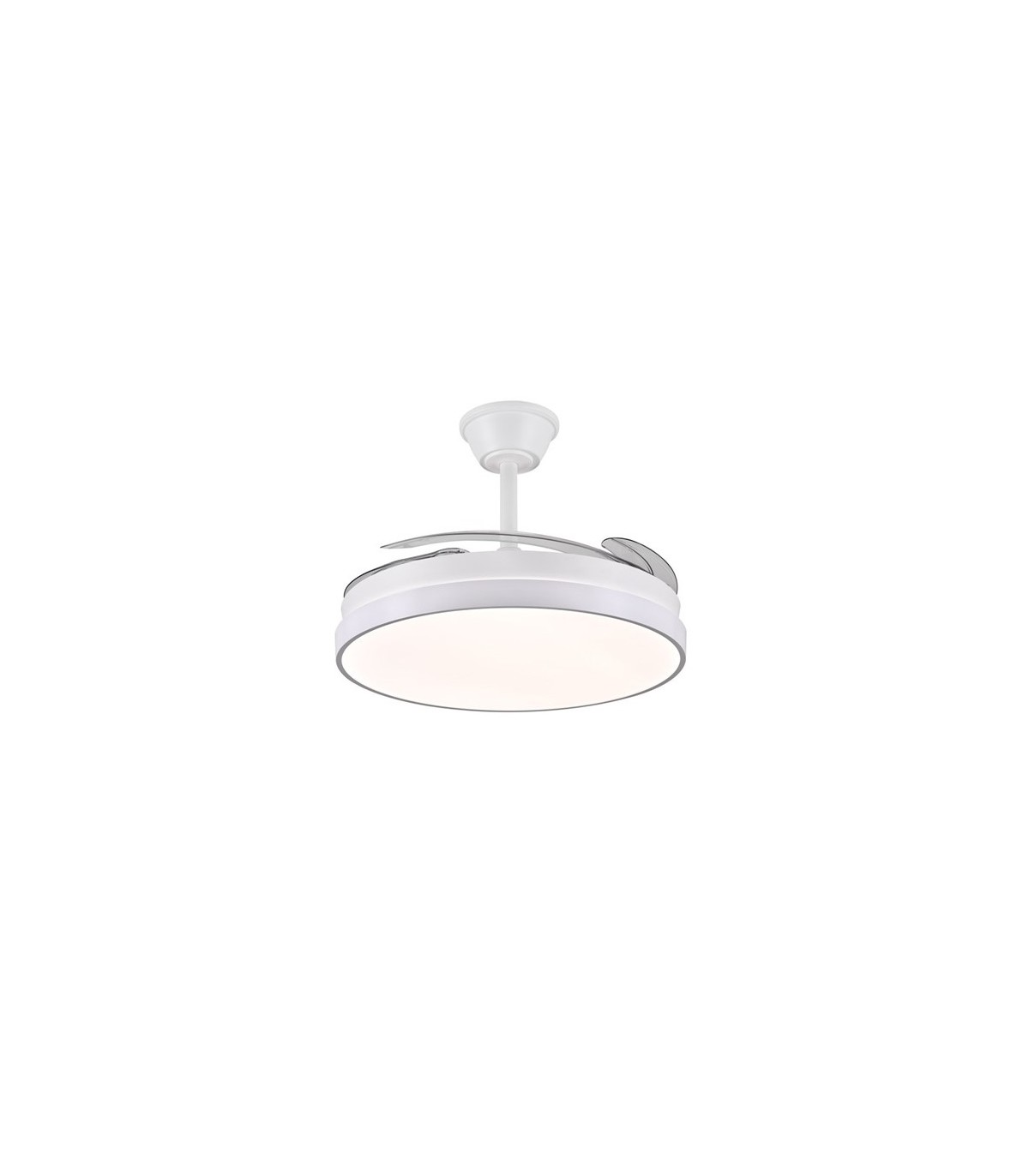Ventilador de Techo FIONA-L Blanco APP DC 72W 7200Lm 4 Aspas CCT
