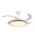 Ventilador de Techo FIONA-L Blanco/Haya APP DC 72W 7200Lm 4 Aspas CCT