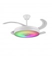 Ventilador LED ALTHEA-L musica APP DC 72W 4 aspas 7200Lm Blanco RGB+CCT