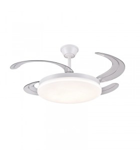 Ventilador de Techo CHLOE-L Blanco APP DC 72W 7200Lm 4 Aspas CCT