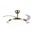 Ventilador de Techo CHLOE-L Cuero APP DC 72W 7200Lm 4 Aspas CCT