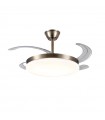 Ventilador de Techo CHLOE-L Cuero APP DC 72W 7200Lm 4 Aspas CCT