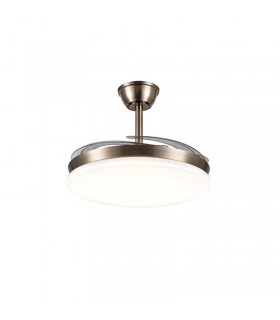 Ventilador de Techo CHLOE-L Cuero APP DC 72W 7200Lm 4 Aspas CCT