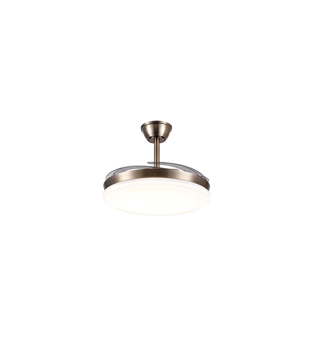Ventilador de Techo CHLOE-L Cuero APP DC 72W 7200Lm 4 Aspas CCT